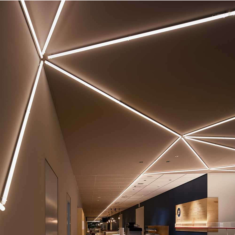 Illustrative example of led channels and diffusers