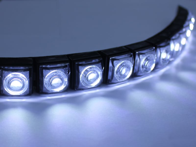 Illustrative example of led daytime running lights strips from Google Search