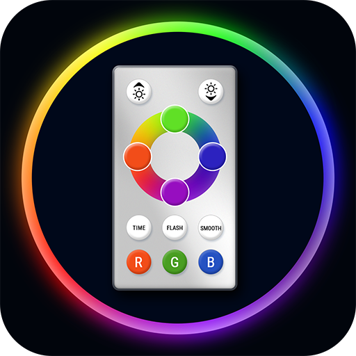 Illustrative example of led light remote app from Google Search