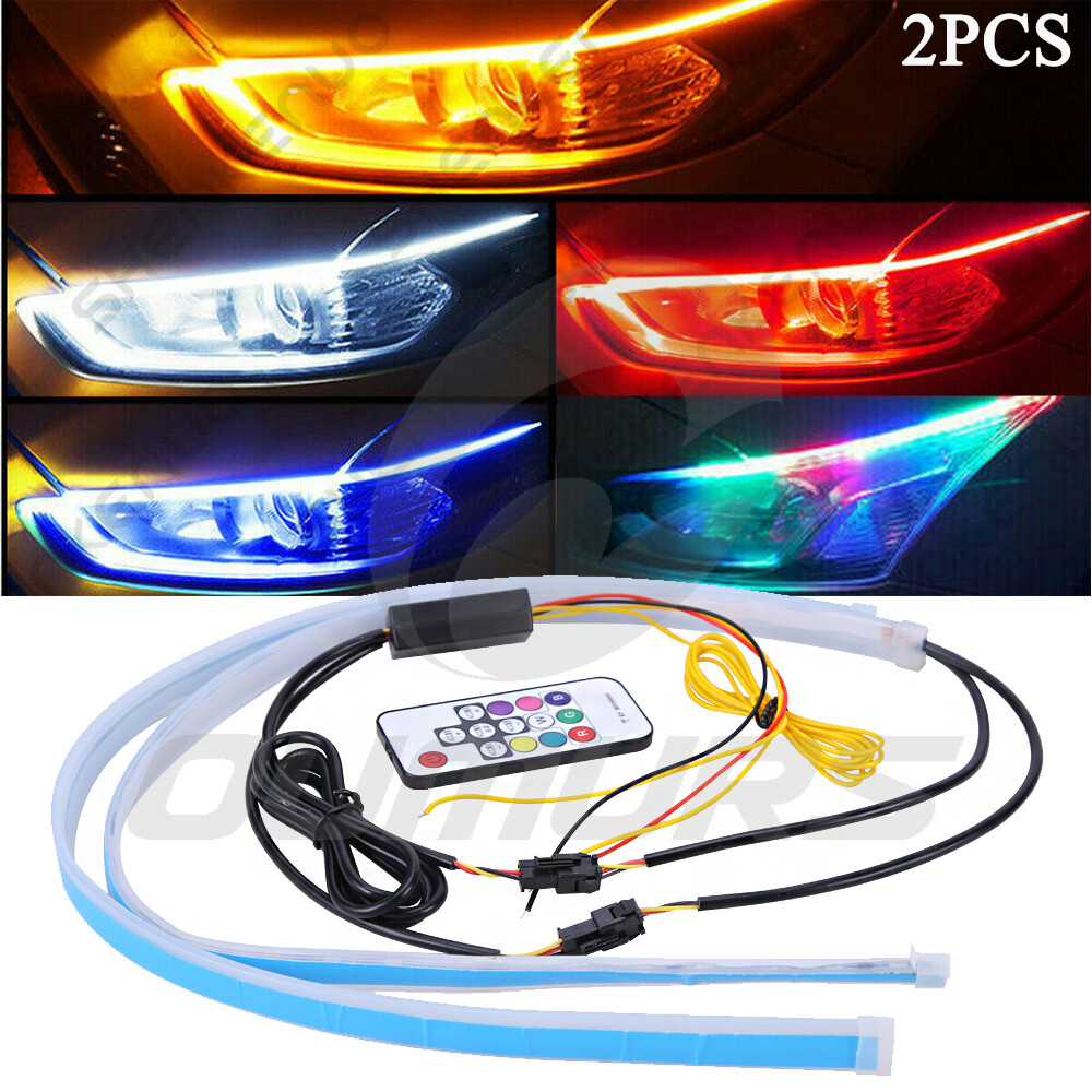 Illustrative example of led light strip turn signal from Google Search