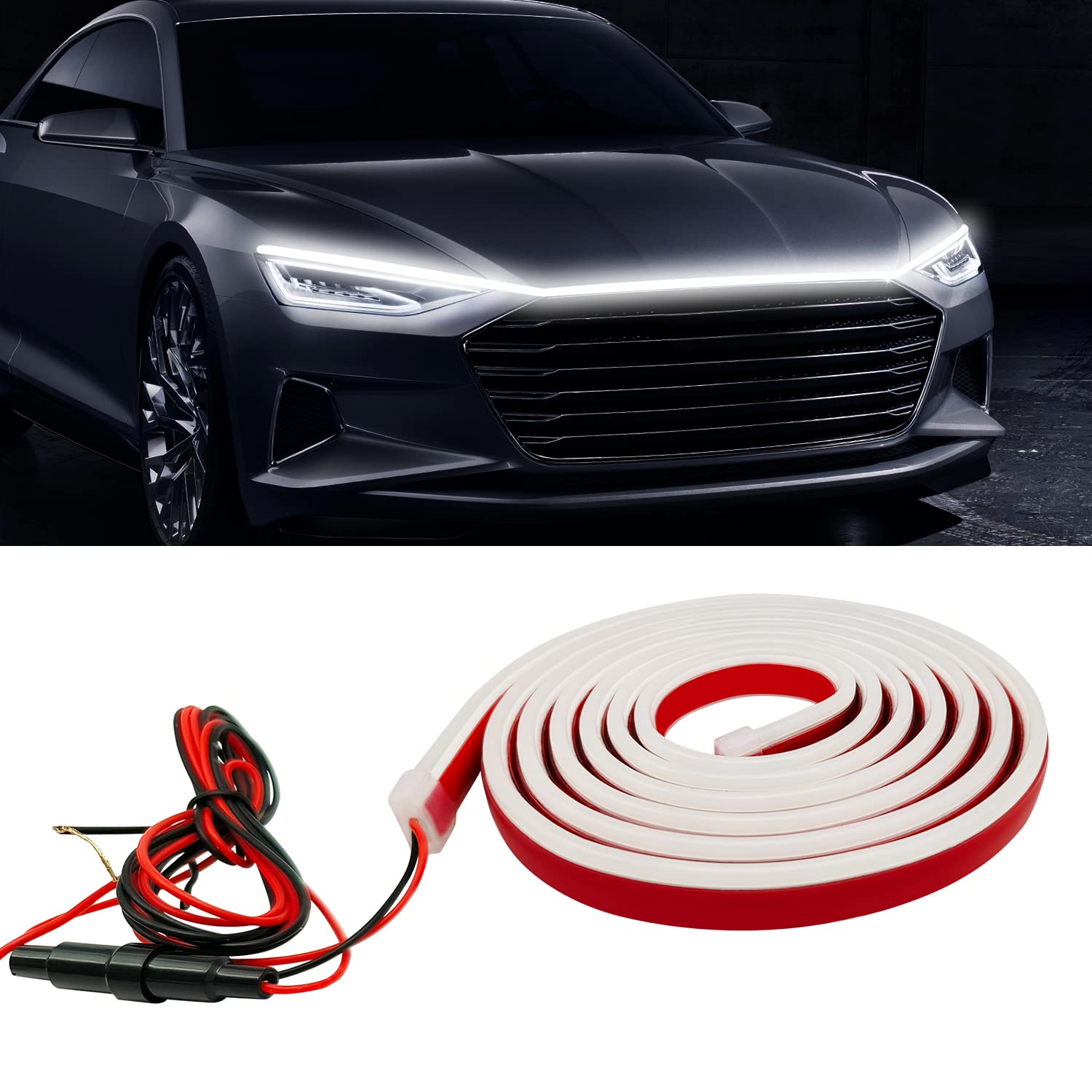 Illustrative example of led light strips for cars from Google Search