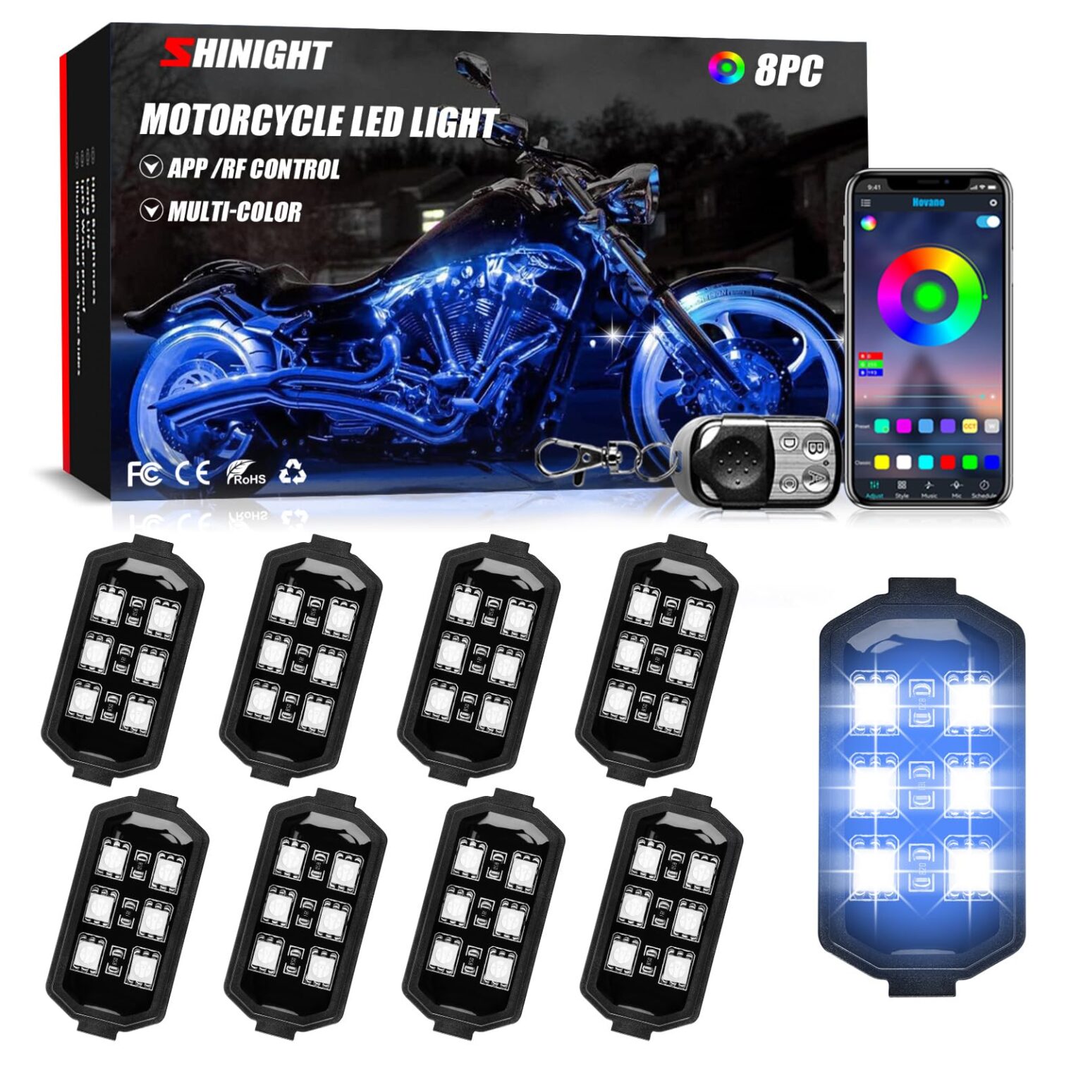 Illustrative example of led light strips for motorcycles from Google Search