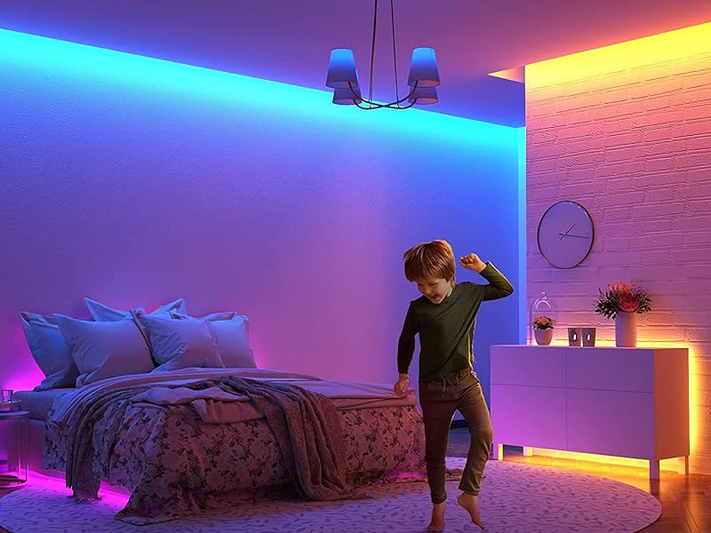 Illustrative example of led light strips for room from Google Search