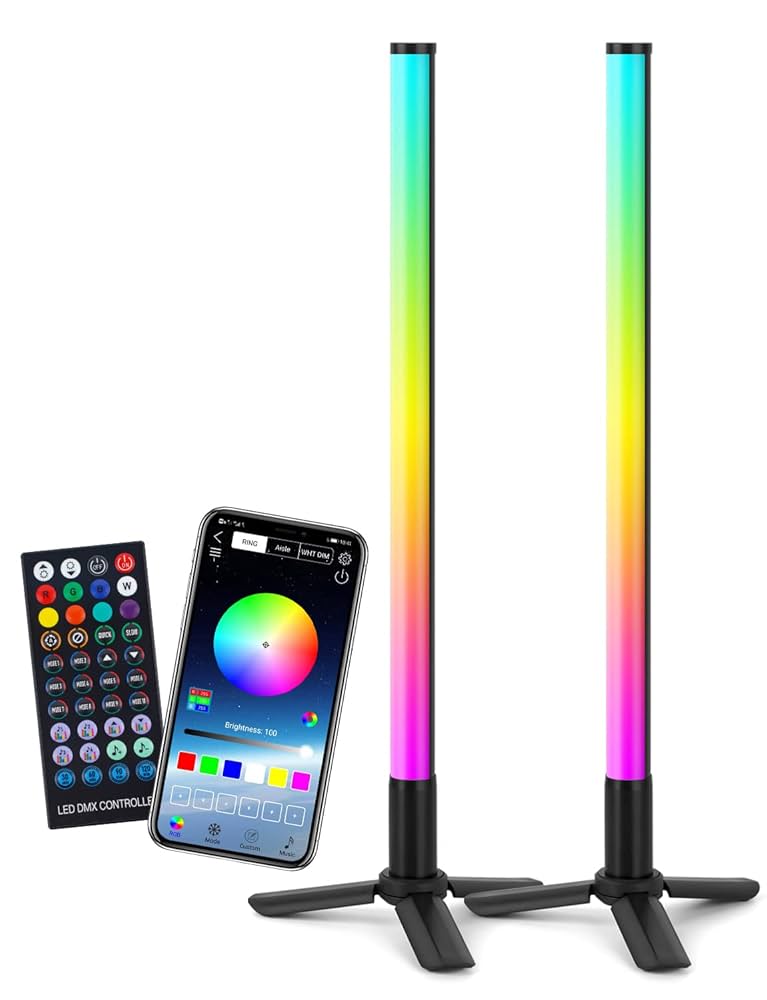 Illustrative example of led lights controlled by phone from Google Search