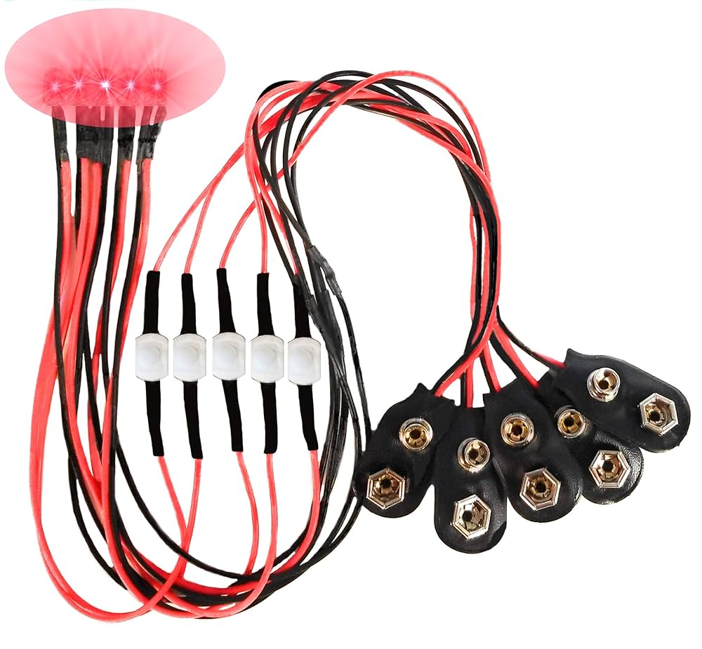 Illustrative example of led lights with battery pack from Google Search