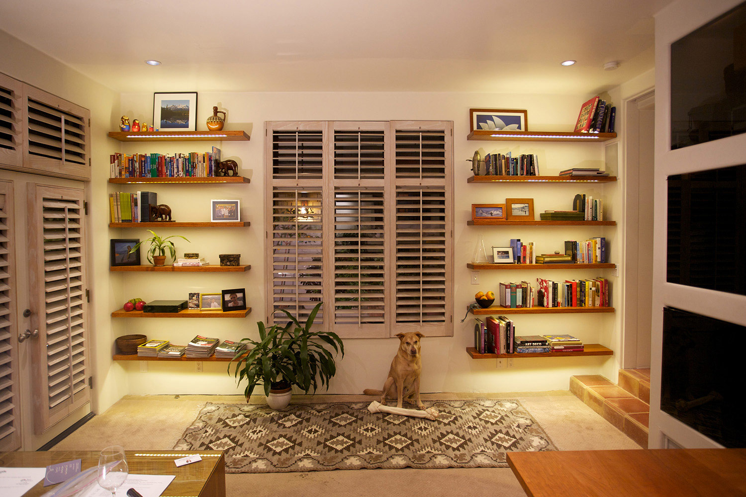 Illustrative example of led shelf light strips