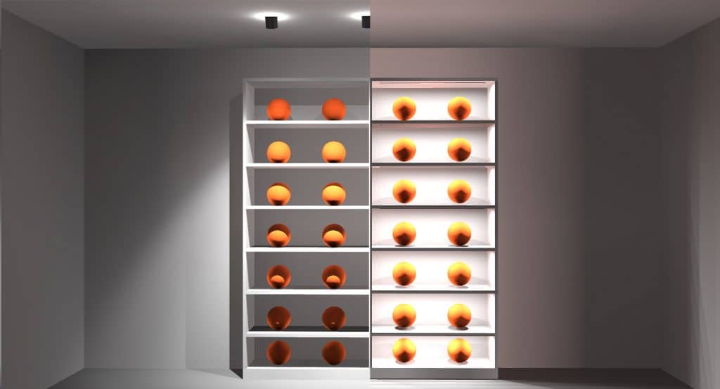 Illustrative example of led shelves from Google Search