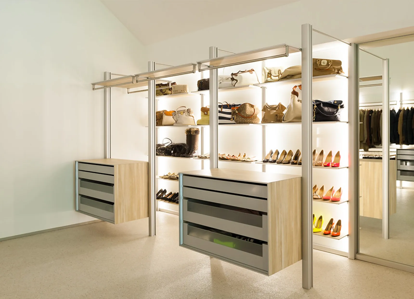 Illustrative example of led shelves from Google Search