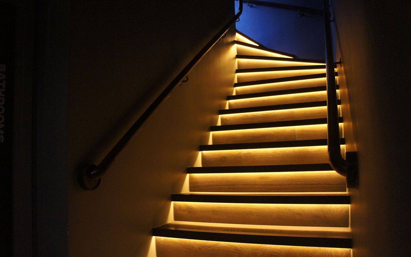 Illustrative example of led stairs strip lights