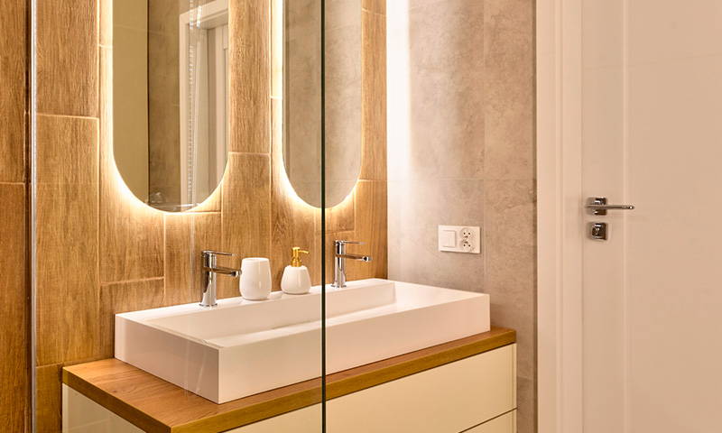 Illustrative example of led strip bathroom from Google Search