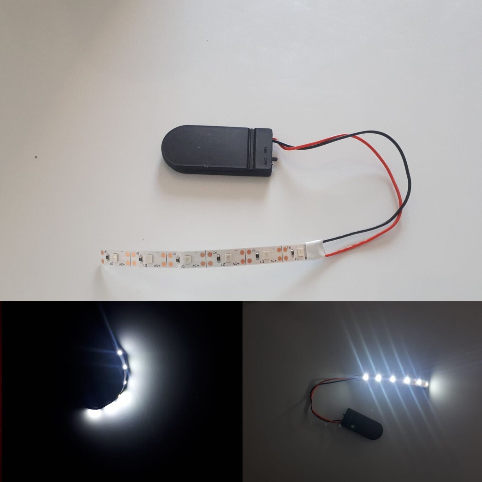 Illustrative example of led strip battery from Google Search