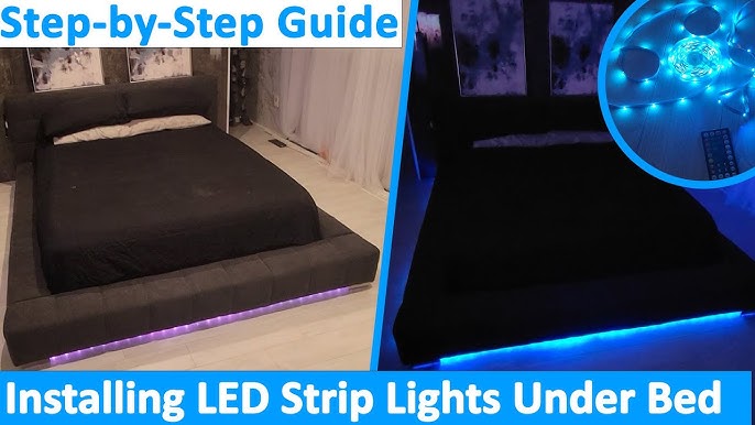 Illustrative example of led strip bed