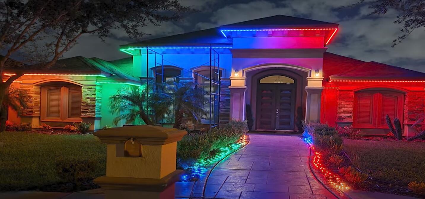 Illustrative example of led strip christmas lights from Google Search