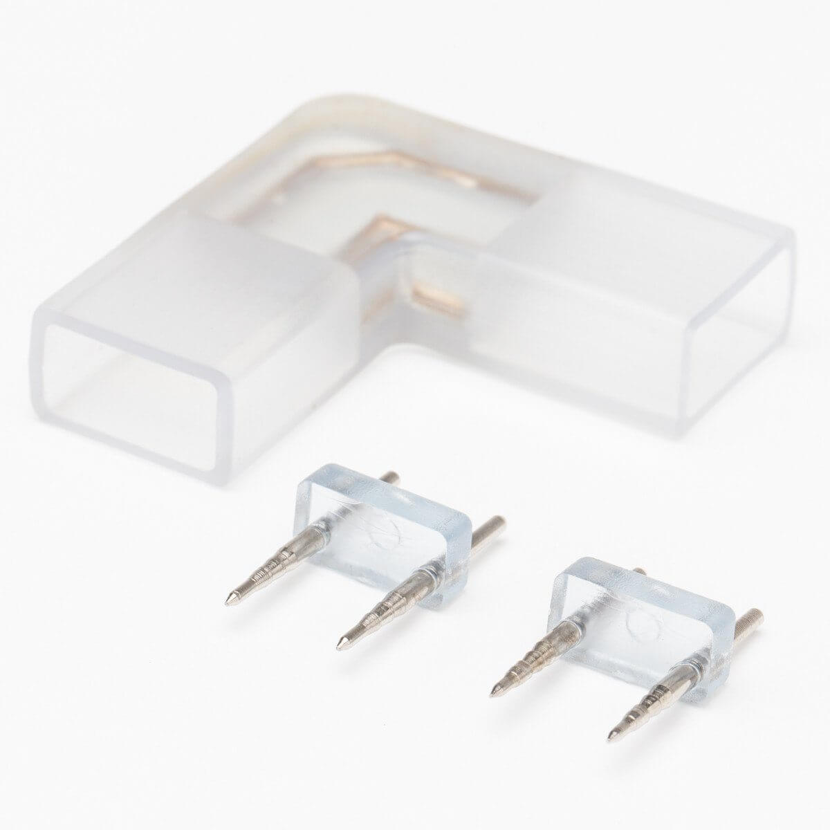 Illustrative example of led strip corner connector