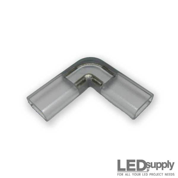 Illustrative example of led strip corner connector