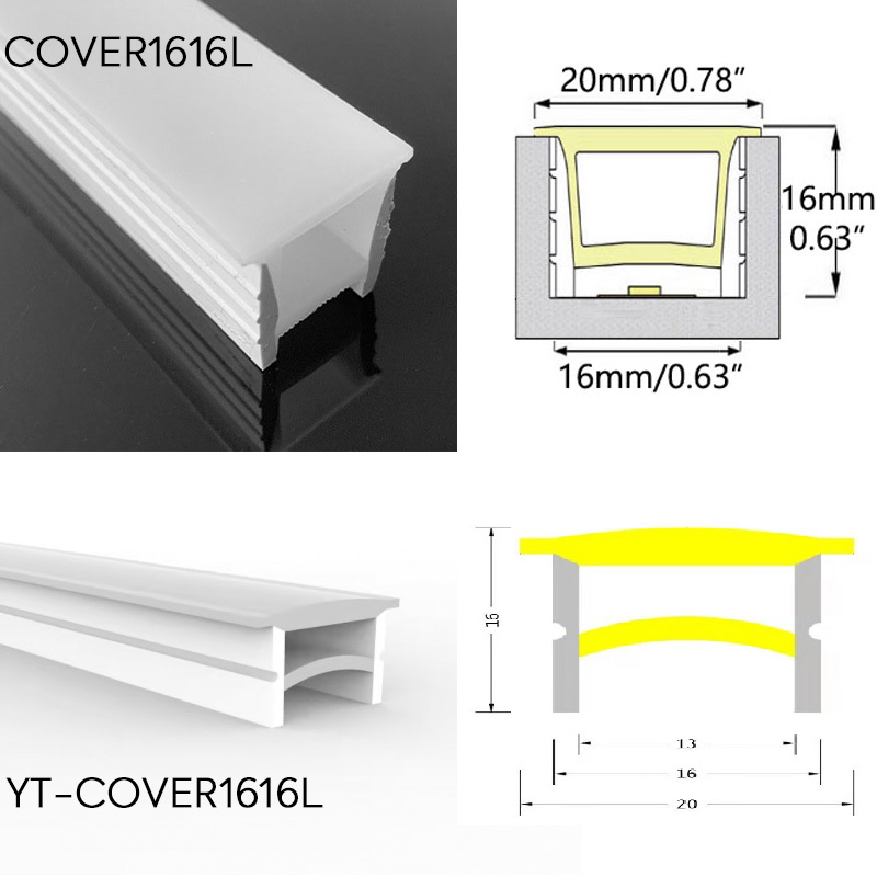 Illustrative example of led strip diffuser cover from Google Search