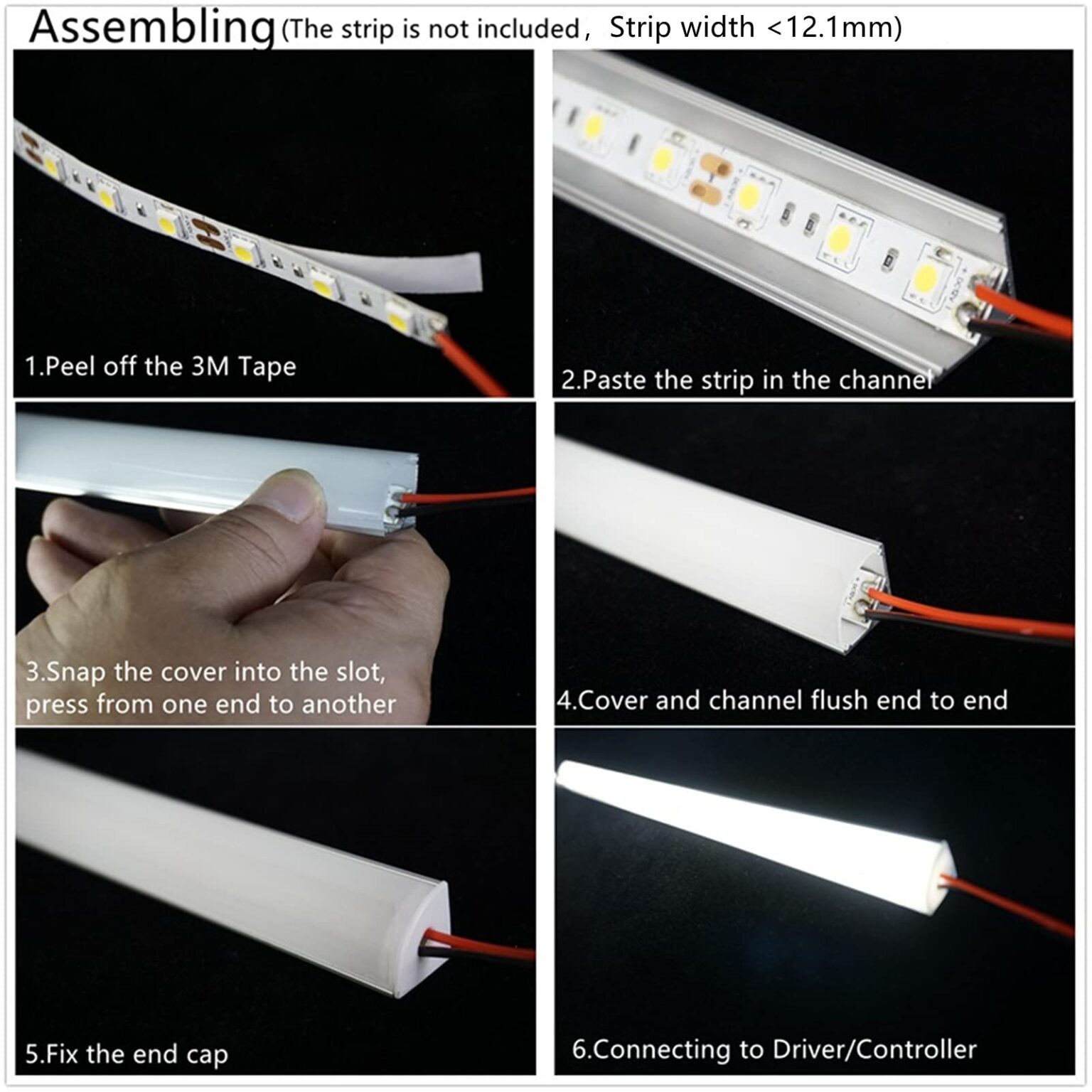 Illustrative example of led strip diffuser tape from Google Search
