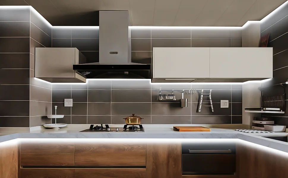 Illustrative example of led strip for kitchen cabinets from Google Search