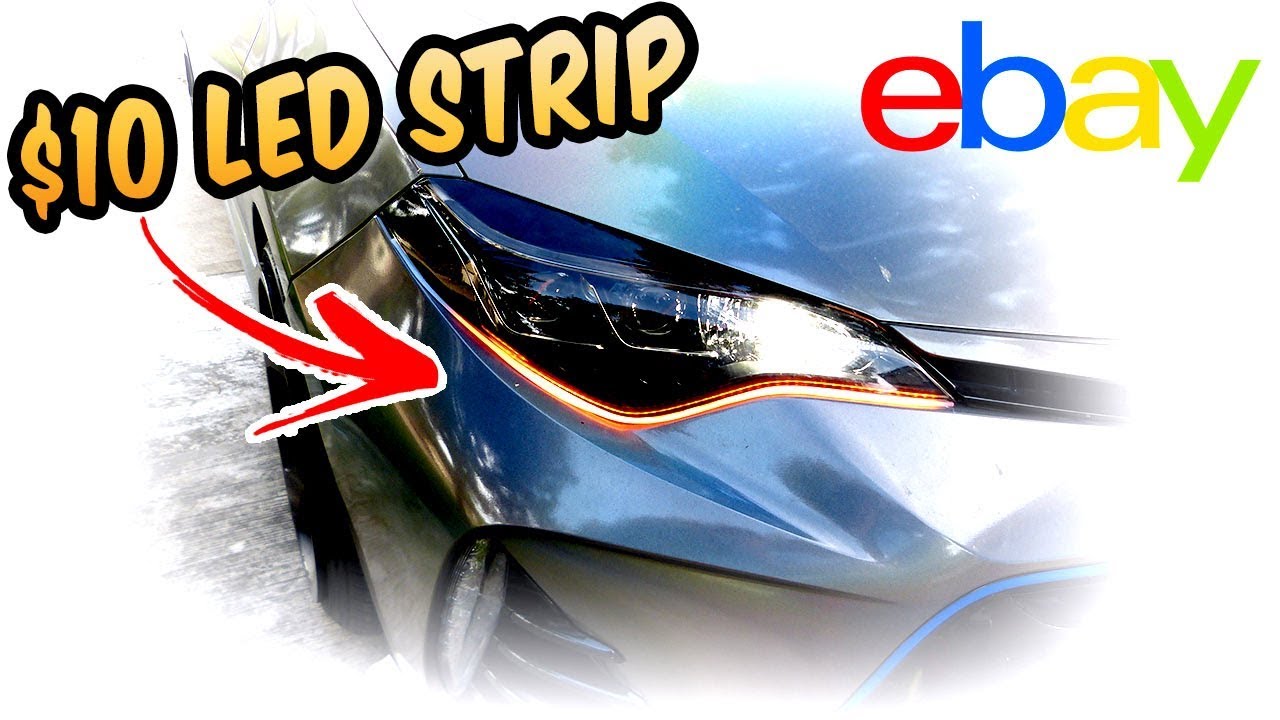 Illustrative example of led strip headlamp from Google Search