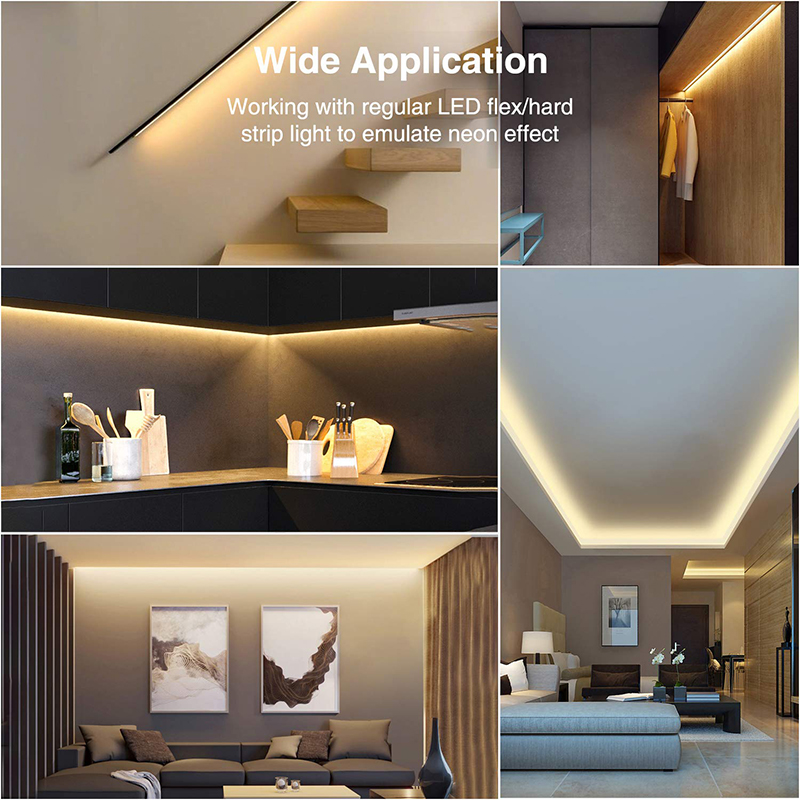 Illustrative example of led strip light diffuser from Google Search