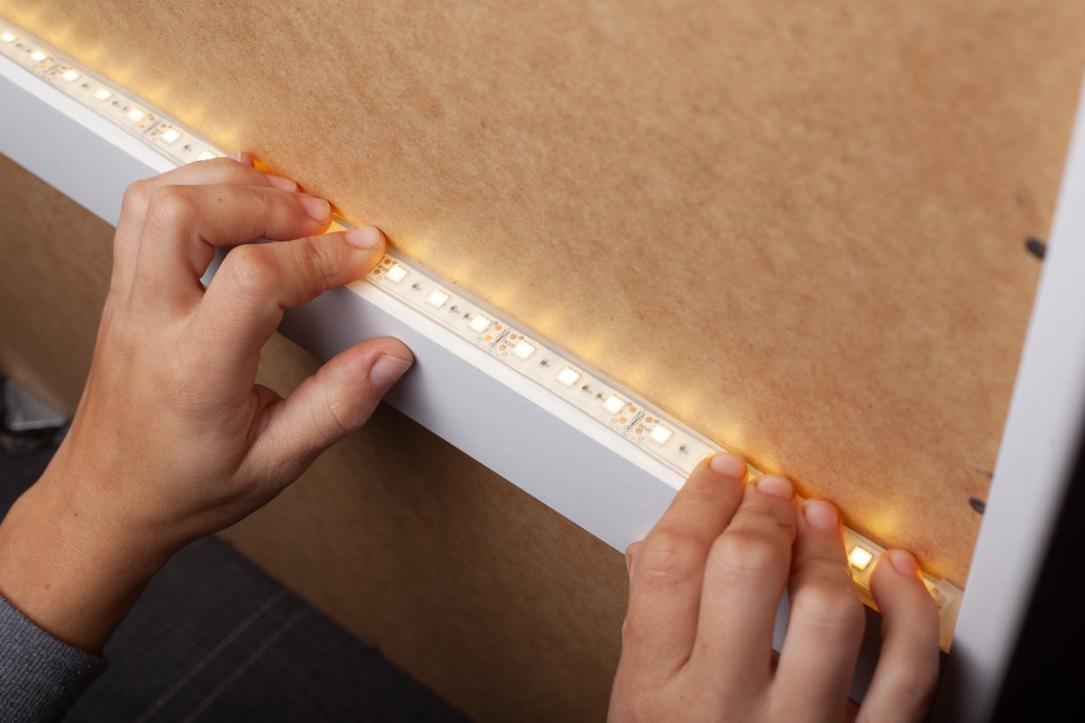 Illustrative example of led strip light installation from Google Search