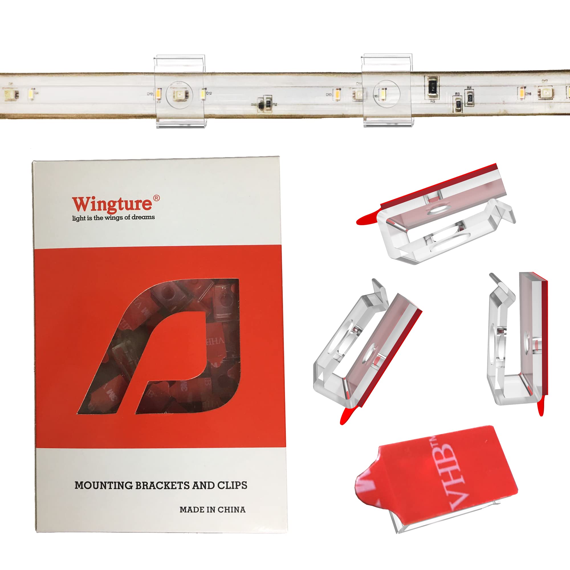 Illustrative example of led strip lighting clips from Google Search
