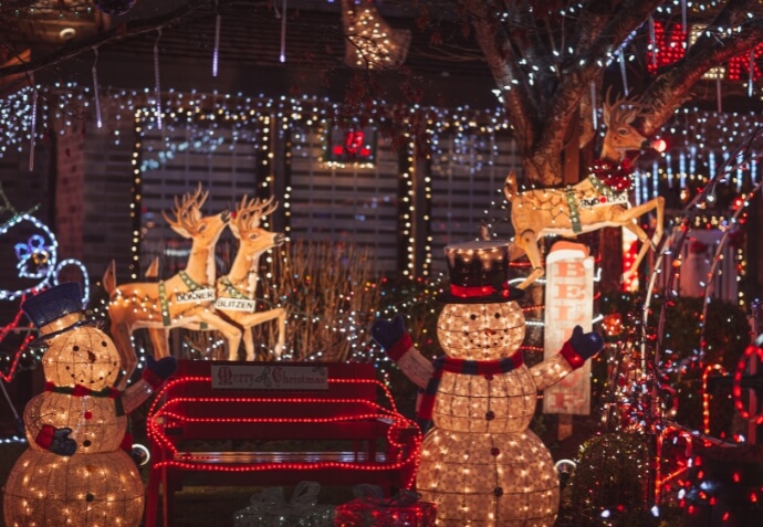Illustrative example of led strip lights as christmas lights from Google Search