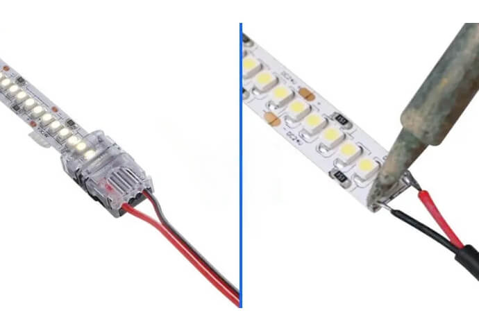 Illustrative example of led strip lights blinking from Google Search