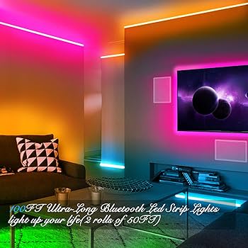 Illustrative example of led strip lights for bedroom from Google Search
