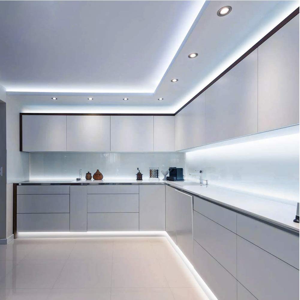 Illustrative example of led strip lights for kitchen units from Google Search