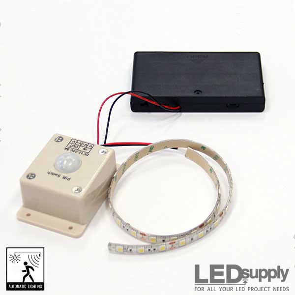 Illustrative example of led strip lights motion detector from Google Search