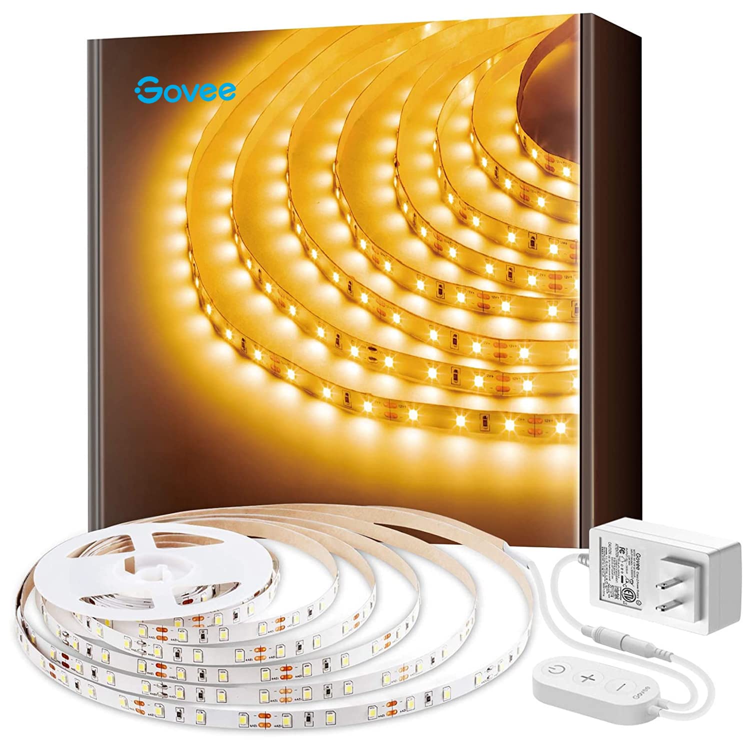 Illustrative example of led strip warm light