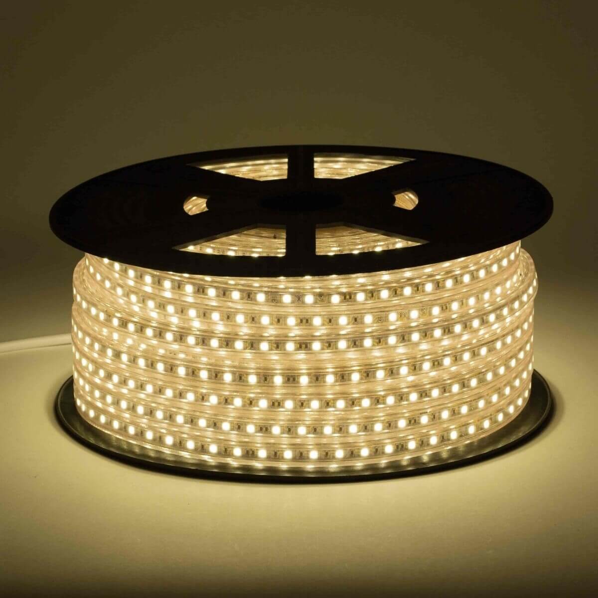 Illustrative example of led strip warm light