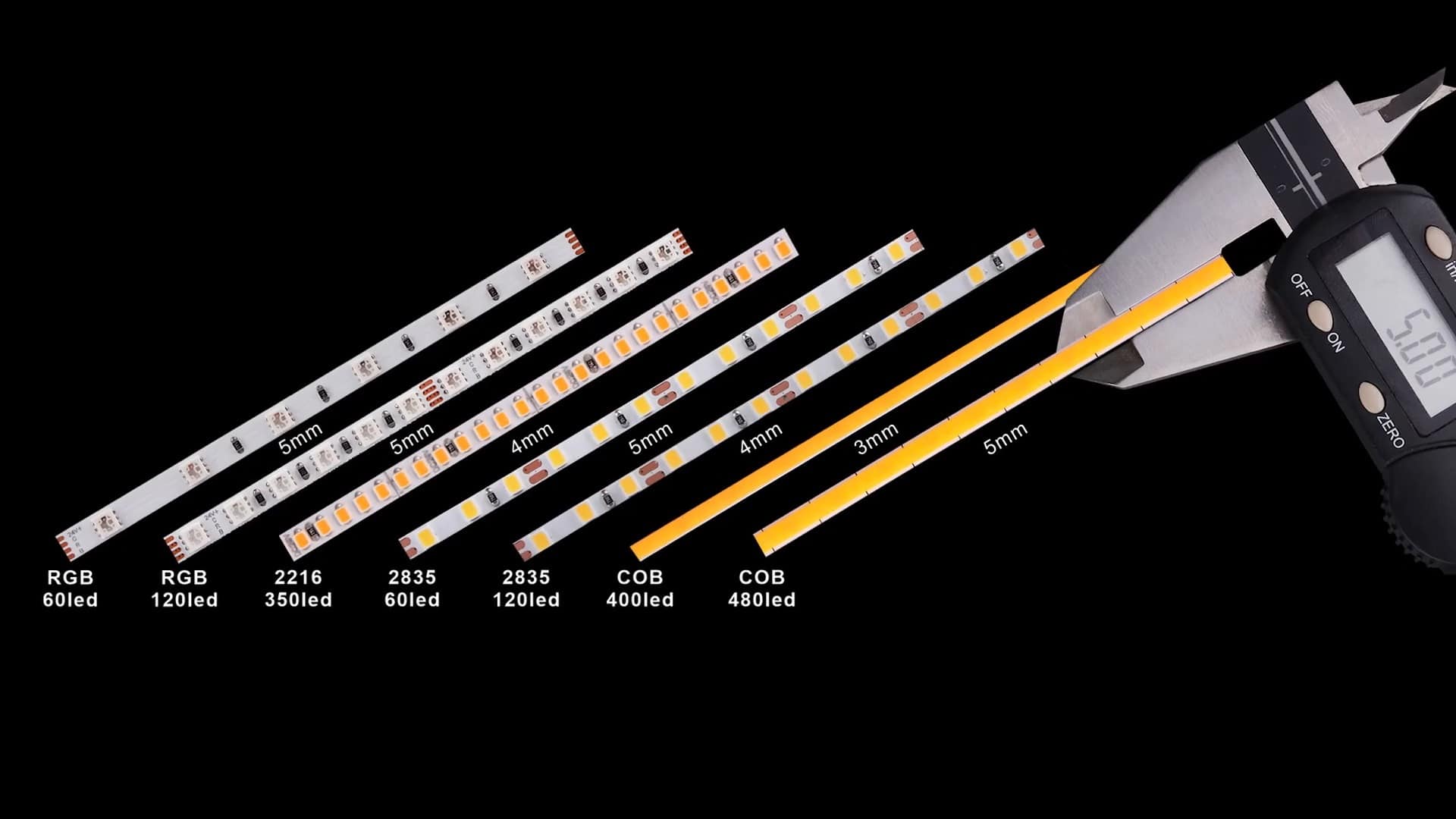 Illustrative example of led strip width from Google Search
