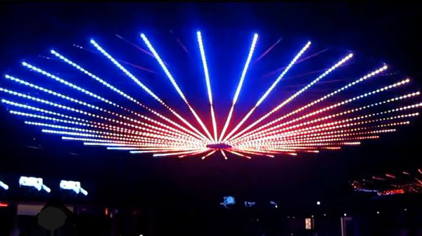 Illustrative example of led stripe dmx