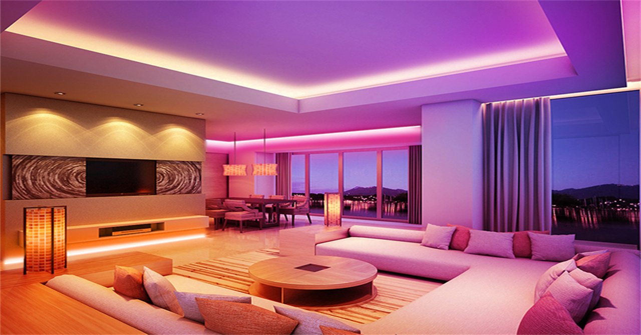 Illustrative example of led strips for living room from Google Search