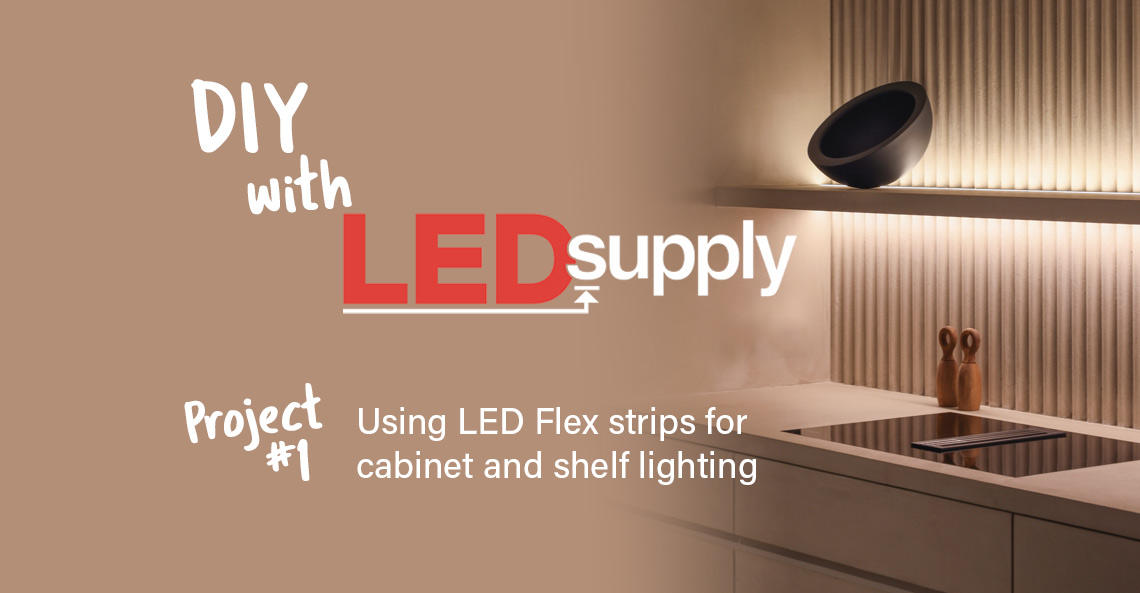 Illustrative example of led strips for shelves