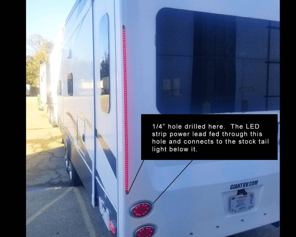 Illustrative example of led tail light strip from Google Search