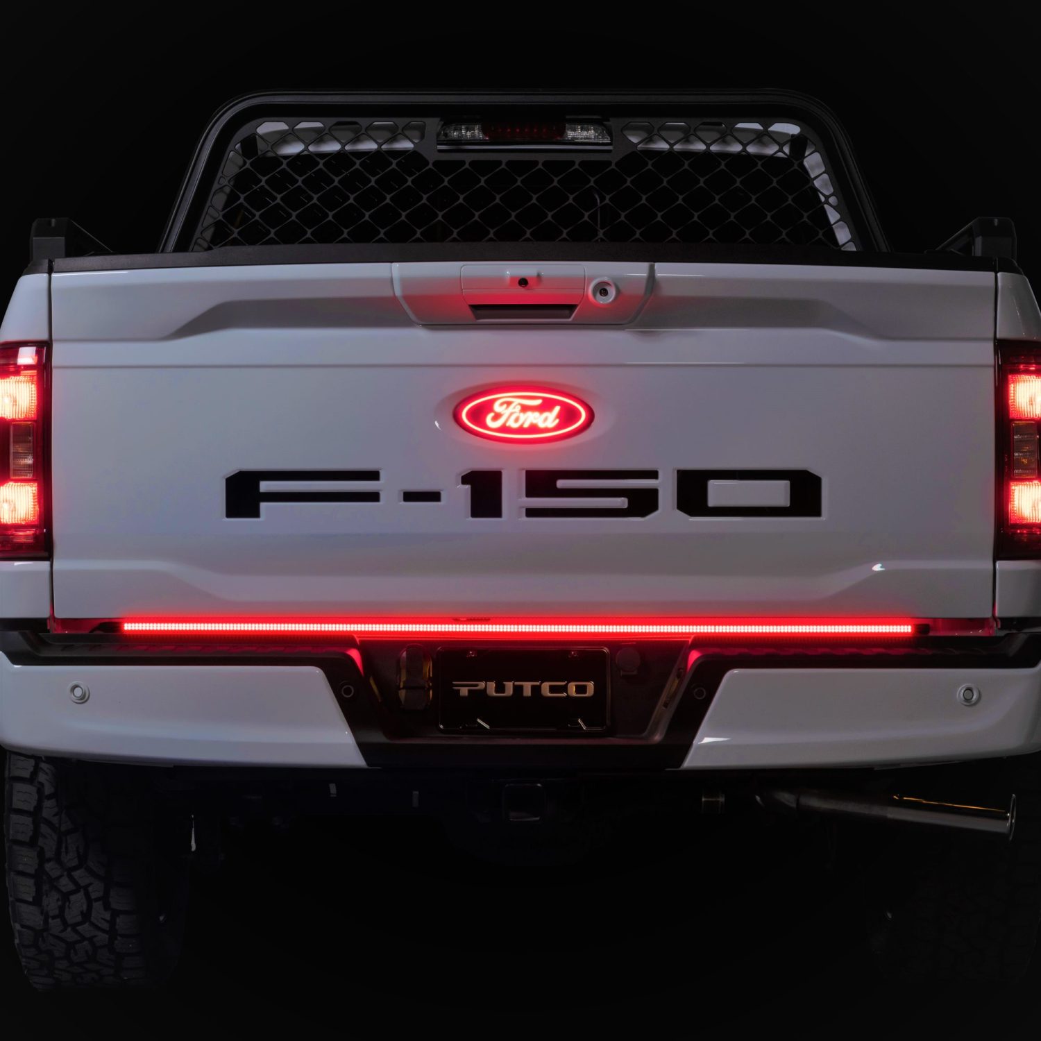 Illustrative example of led tailgate light strip