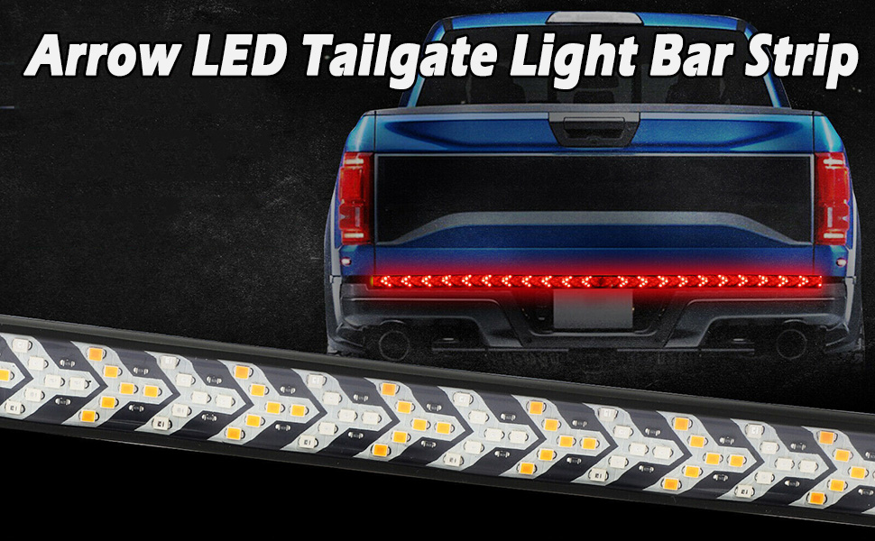 Illustrative example of led tailgate light strip