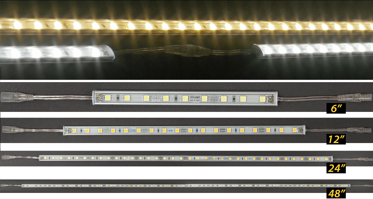 Illustrative example of low profile led strip lights
