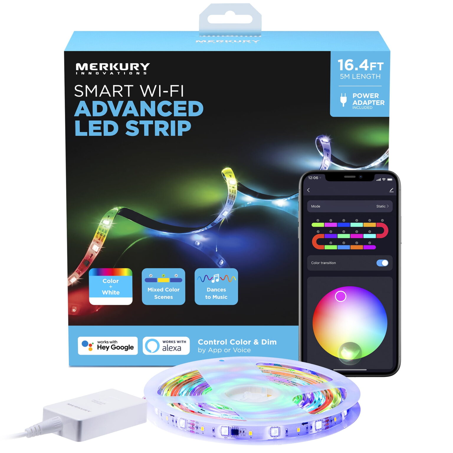 Illustrative example of merkury led strip from Google Search