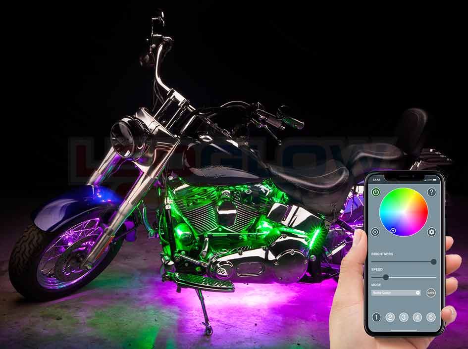 Illustrative example of motorbike led strip lights from Google Search