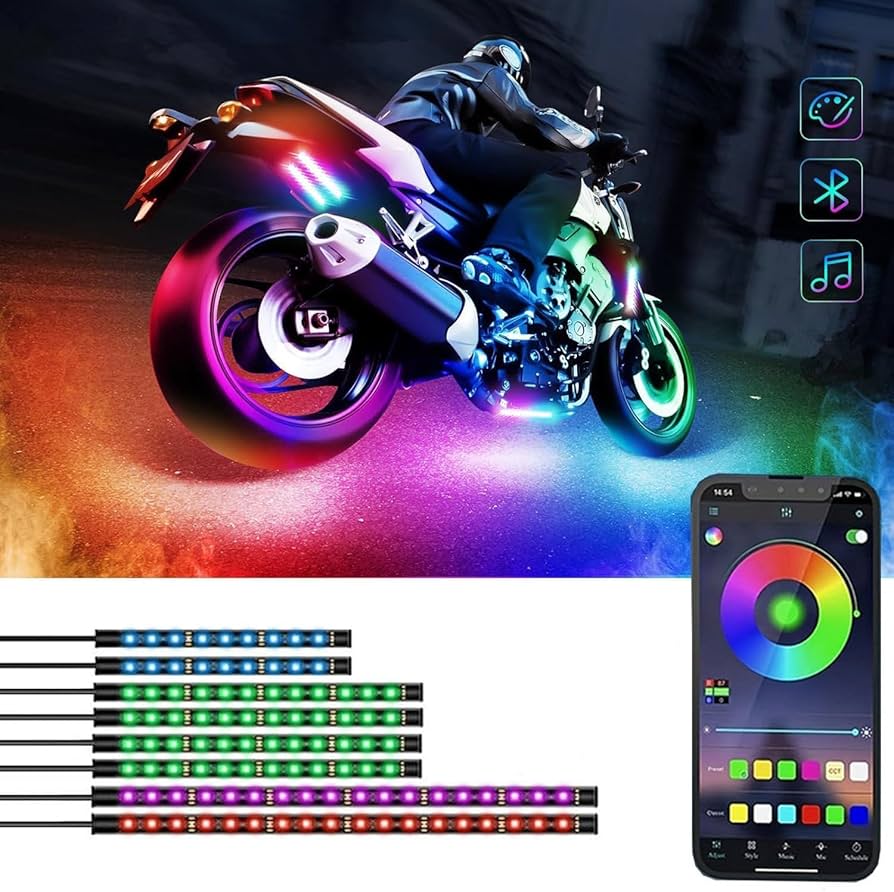 Illustrative example of motorbike led strips from Google Search