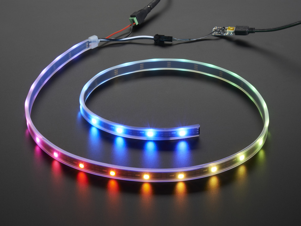 Illustrative example of neopixel led strip from Google Search