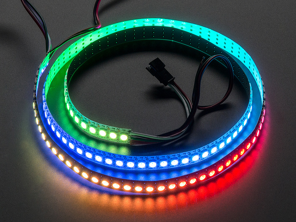 Illustrative example of neopixel led strip from Google Search