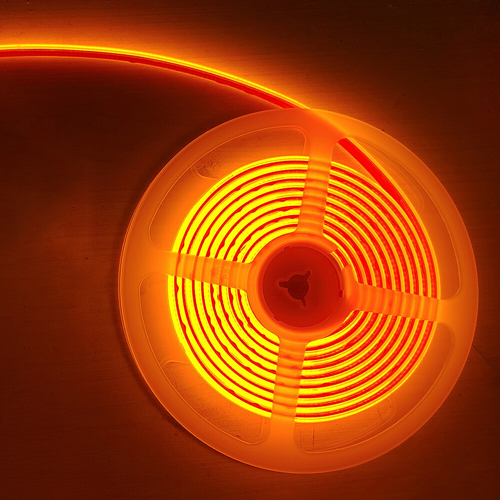 Illustrative example of orange led light strips from Google Search