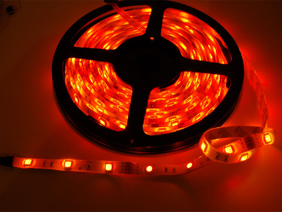 Illustrative example of orange led strip from Google Search