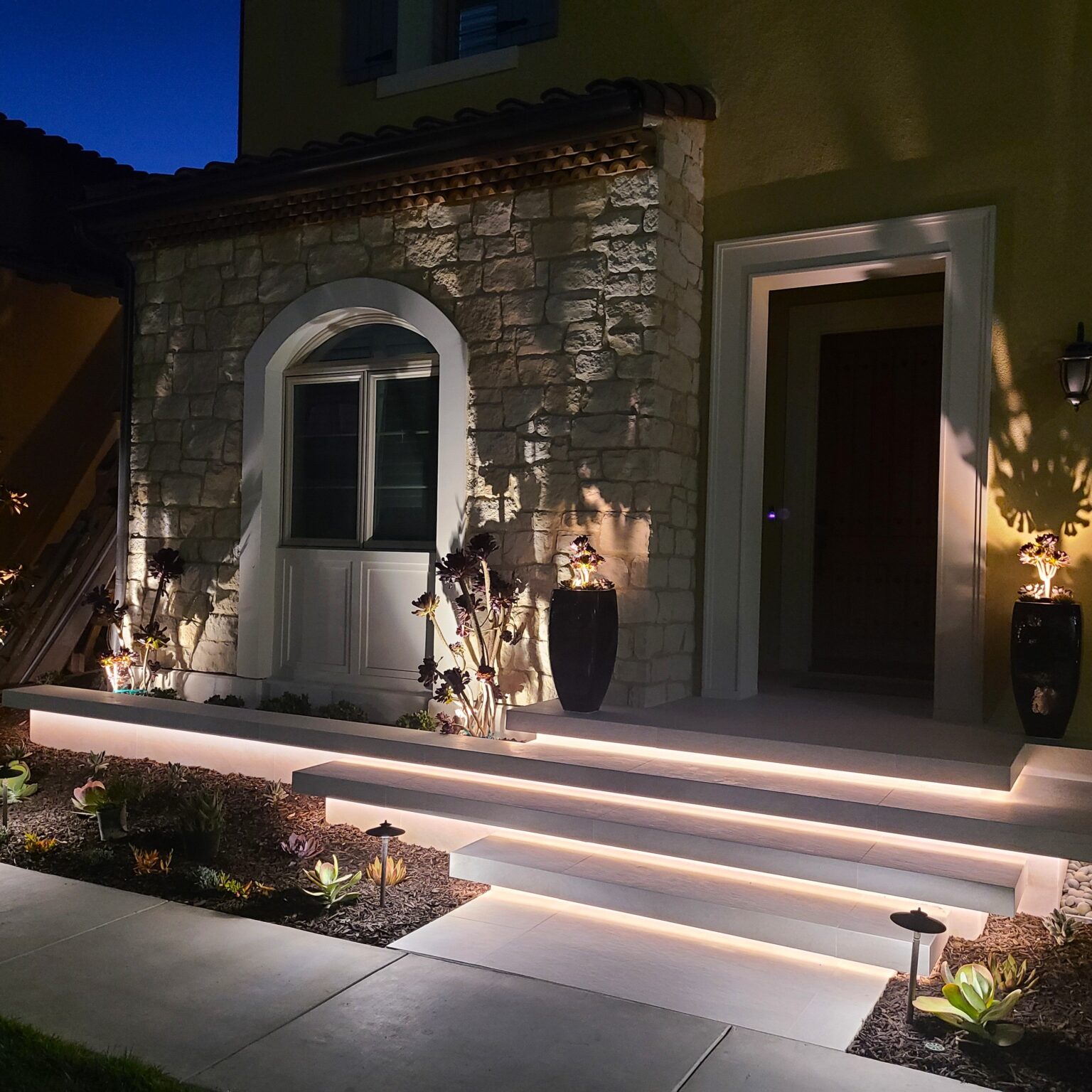 Illustrative example of outdoor led tape lighting