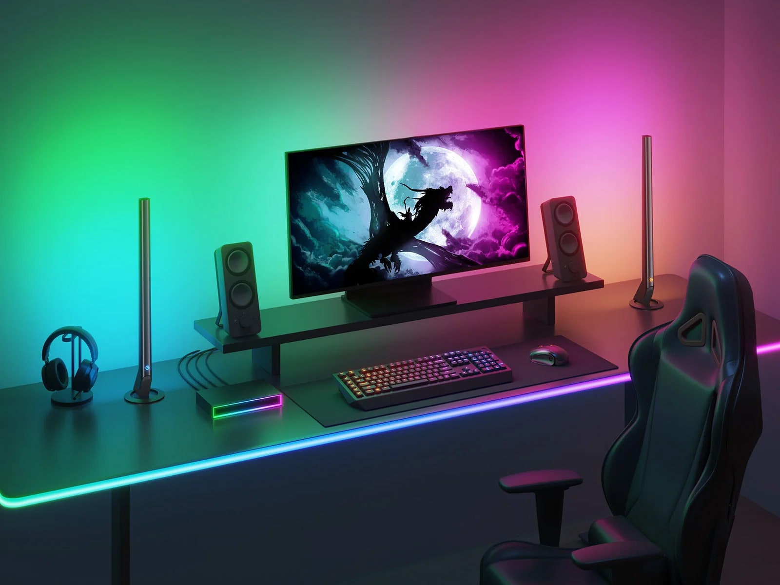Illustrative example of pc led strip from Google Search